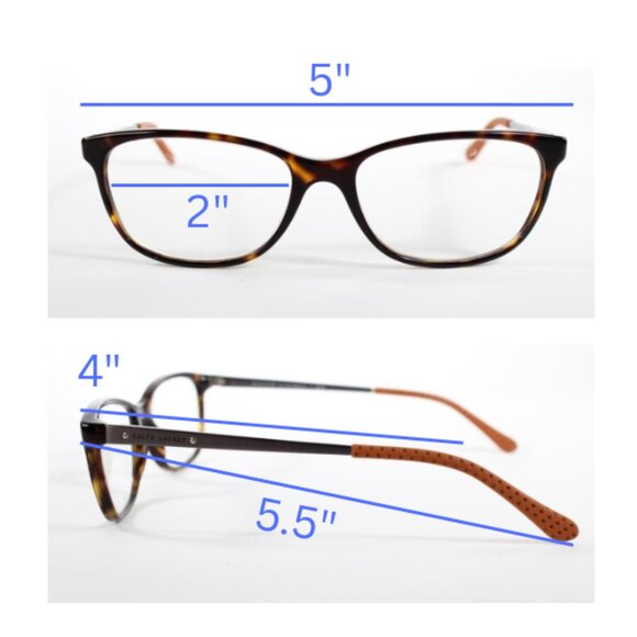 Polo Ralph Lauren Glasses Frames, RL 6135 Tortoiseshell, Case + Cleaning Cloth - Picture 2 of 7